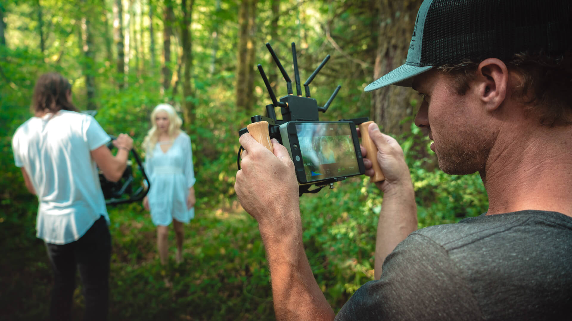 Cinematographer / DP Sam Nuttmann - Seattle - Backslider - SmallHD remote director monitor