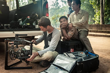 MoVI Operator Sam Nuttmann - Seattle - BBC - television, tv - Wonders Of The Monsoon - MoVI in Cambodia