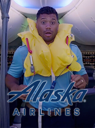 Cinematographer / DP / MoVI Operator: Sam Nuttmann - Seattle - commercial - Alaska Airlines - Russell Wilson - poster